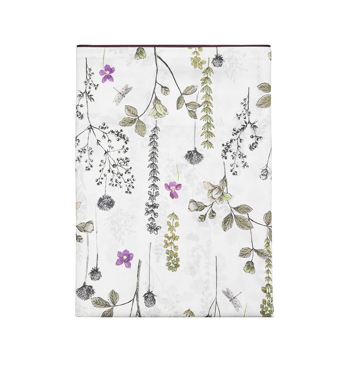 Organic cotton satin bed sheet BUCOLIQUE - HomeFashion