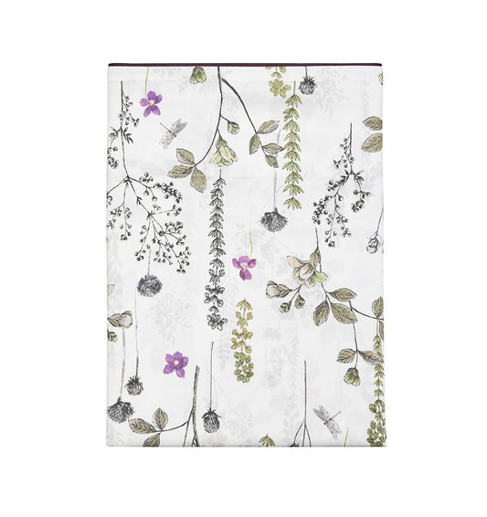Organic cotton satin bed sheet BUCOLIQUE - HomeFashion
