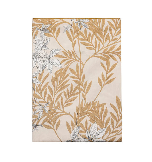 Organic cotton satin bed sheet PROMENADE - HomeFashion