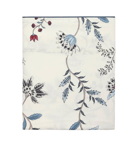 Organic cotton satin bed sheet WINTER GARDEN - HomeFashion