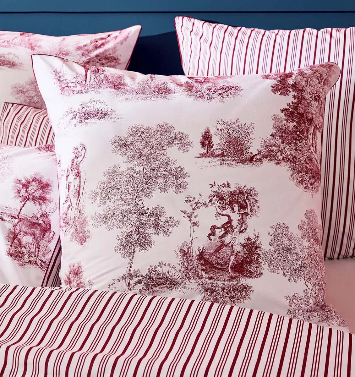 Percale pillowcase POESIE ROSE - HomeFashion