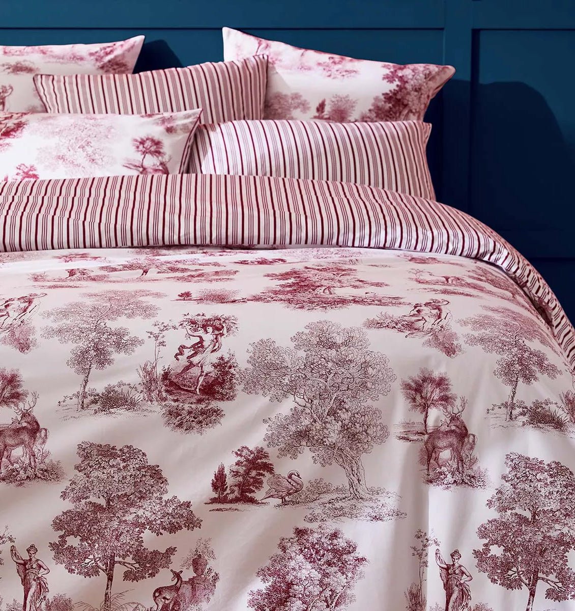 Percale pillowcase POESIE ROSE - HomeFashion