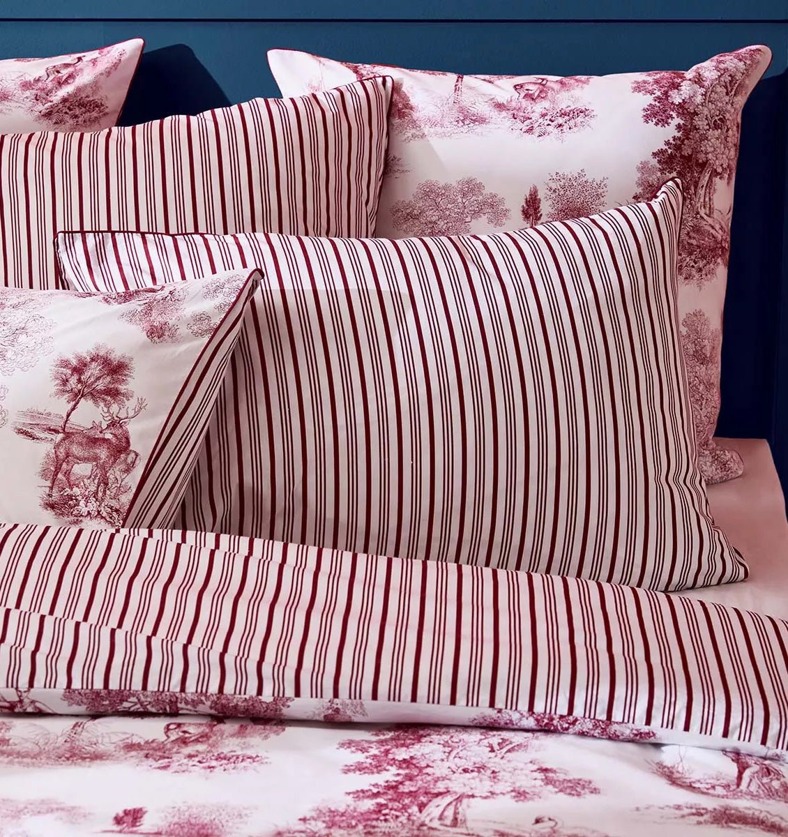 Percale pillowcase POESIE ROSE - HomeFashion