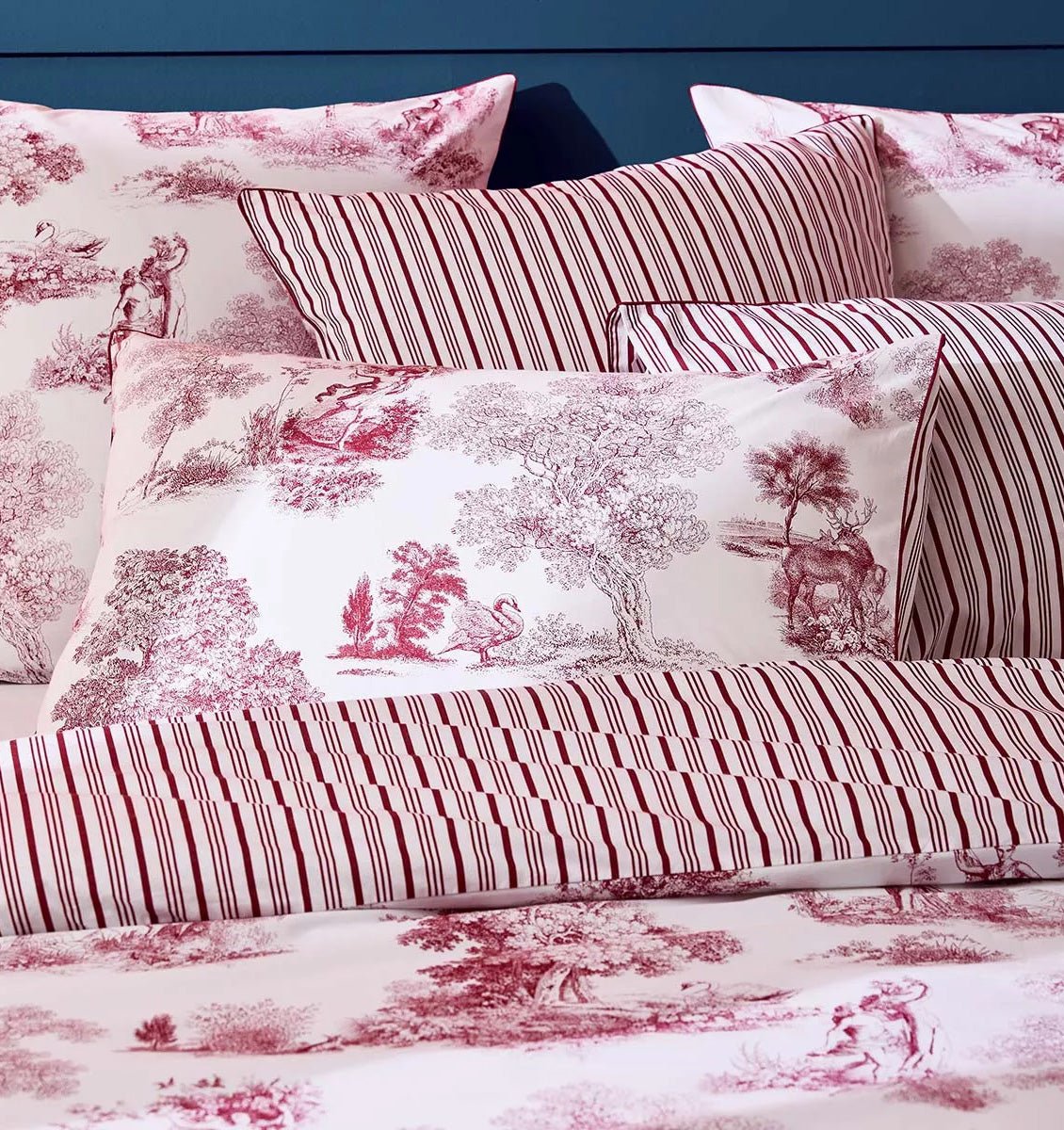 Percale pillowcase POESIE ROSE - HomeFashion