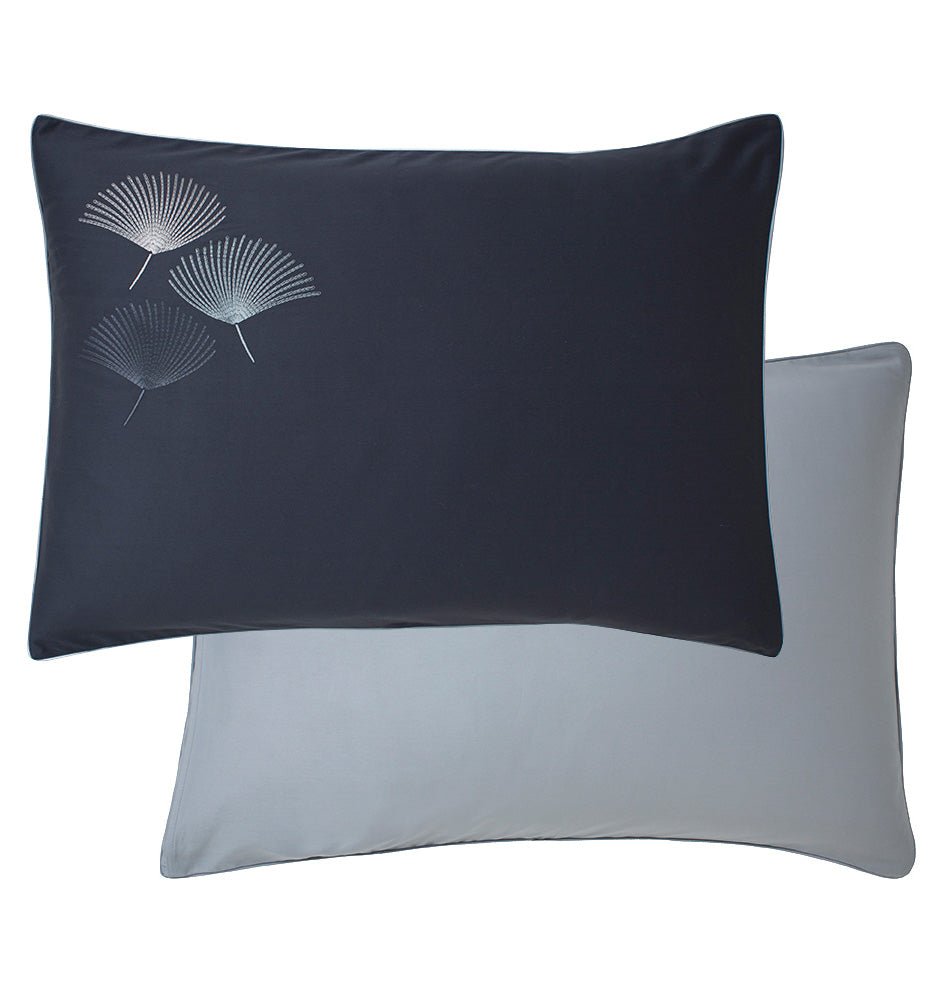 Pillowcase with embroidery PISTIL BLUE - HomeFashion