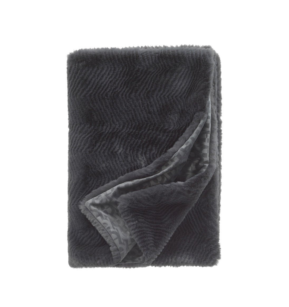 Plaid LUX FAUX FUR GREY AIGNER - HomeFashion