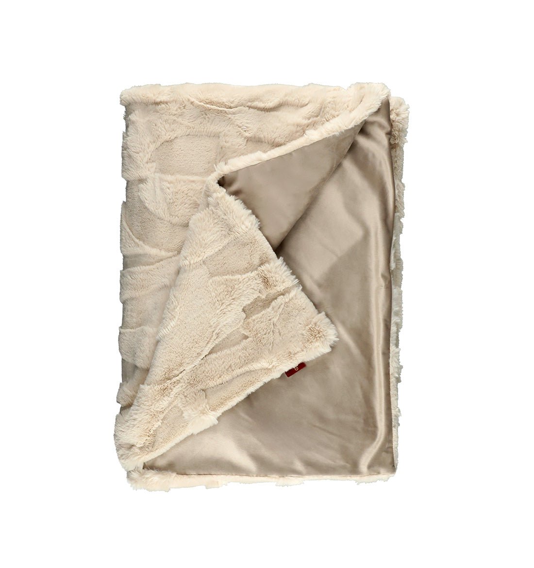 Plaid SERENITY FAUX FUR BEIGE AIGNER - HomeFashion