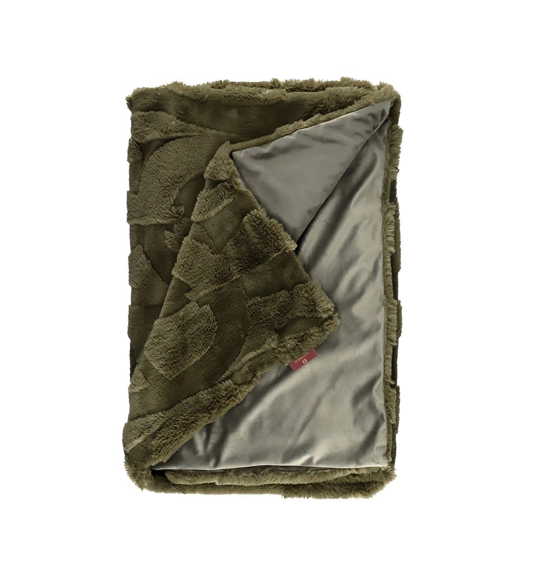 Plaid SERENITY FAUX FUR KHAKI AIGNER - HomeFashion