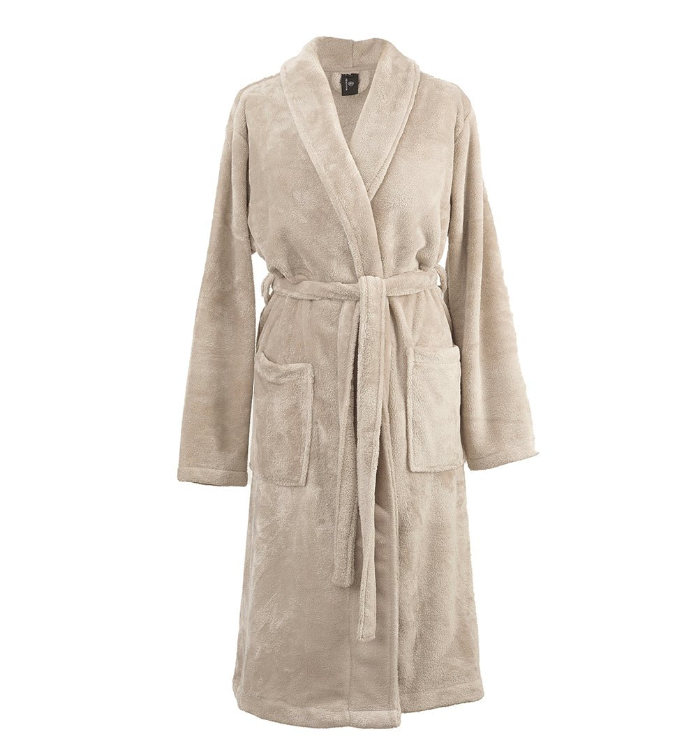 Plush bathrobe MYA BEIGE - HomeFashion