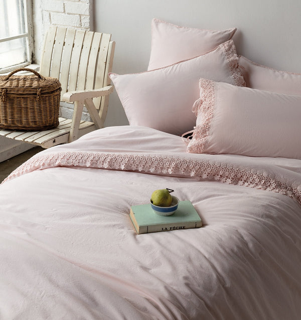 Popliin voodipesukomplekt DAISY PINK - HomeFashion