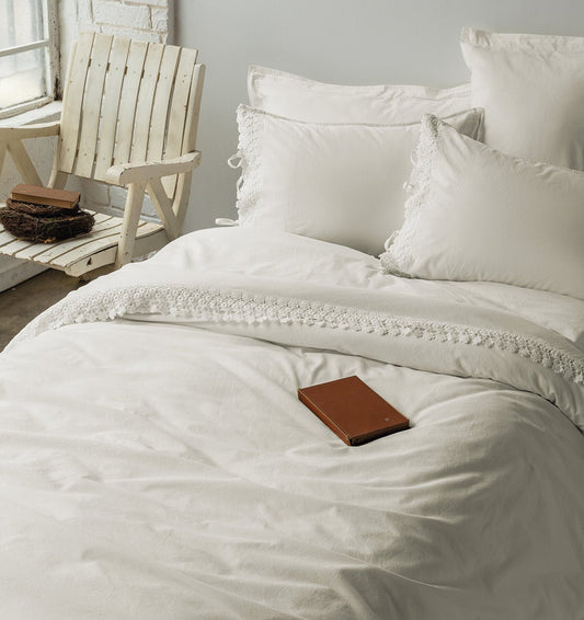 Popliin voodipesukomplekt DAISY VANILLA - HomeFashion