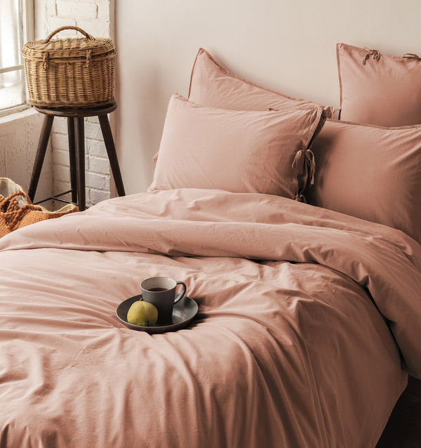 Popliin voodipesukomplekt SAVANNA APRICOT - HomeFashion