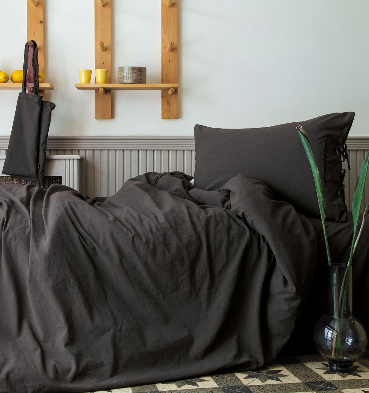 Poplin bed linen set DREAMERS - HomeFashion