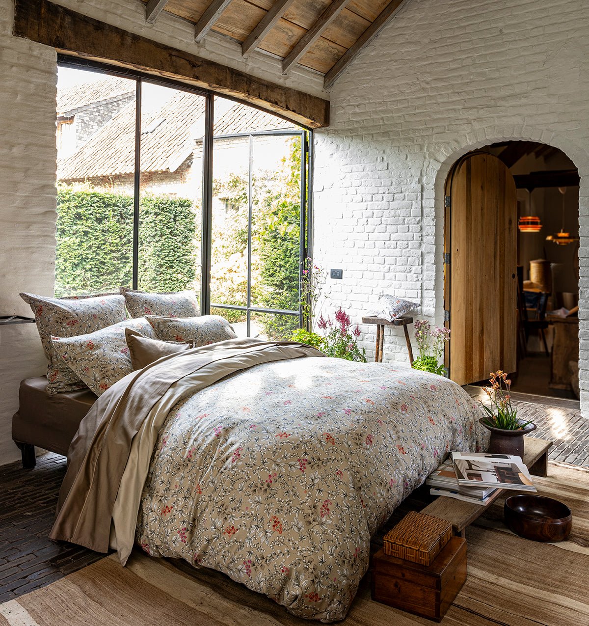 Premium satin duvet cover CUEILLETTE - HomeFashion