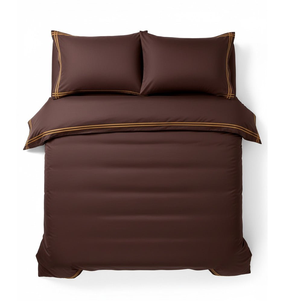 Premium Satin Duvet Cover Set BROWNIE - HomeFashion