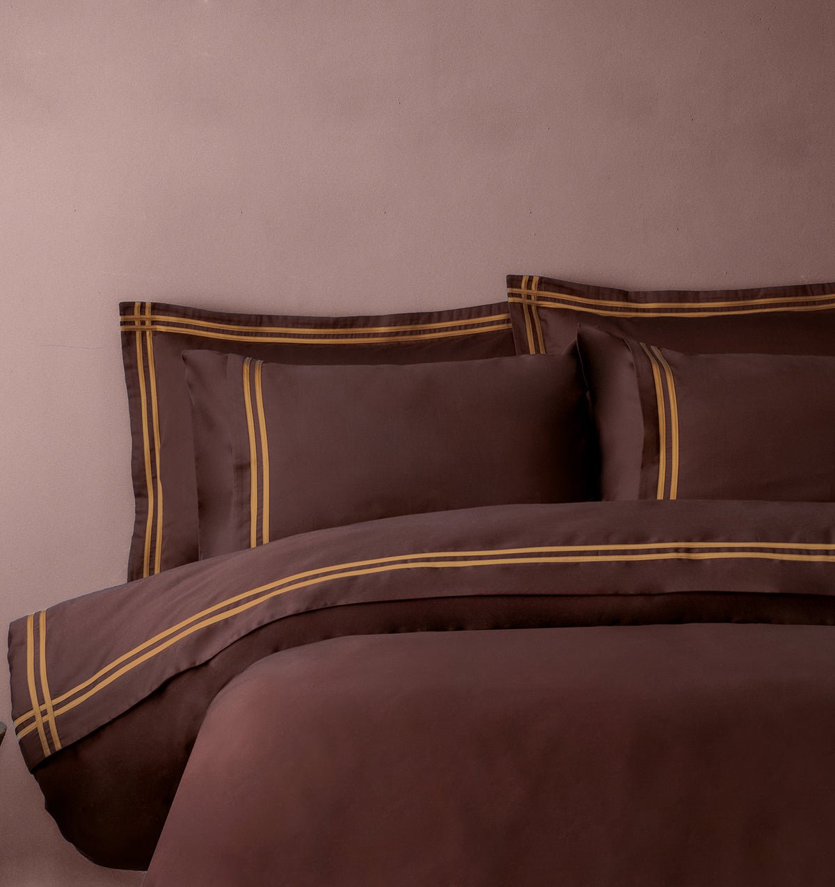 Premium Satin Duvet Cover Set BROWNIE - HomeFashion