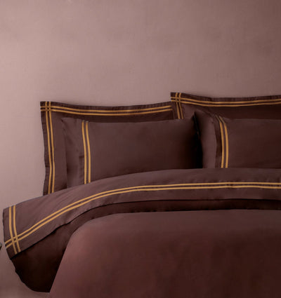 Premium Satin Duvet Cover Set BROWNIE - HomeFashion