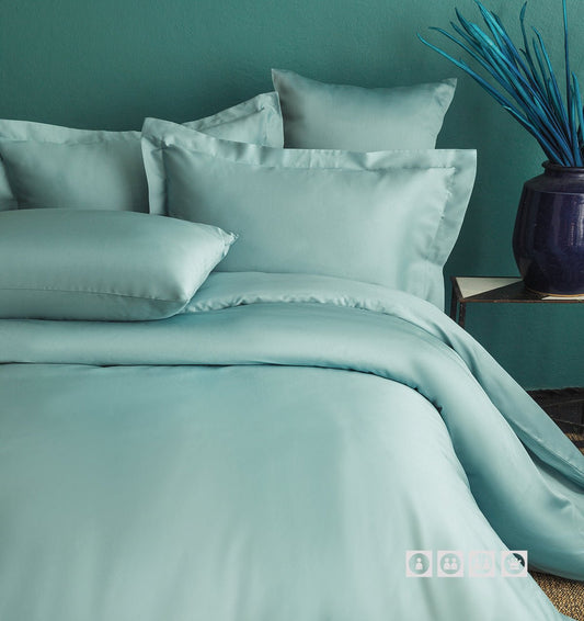 Sateen bedding set MINT BLUE - HomeFashion