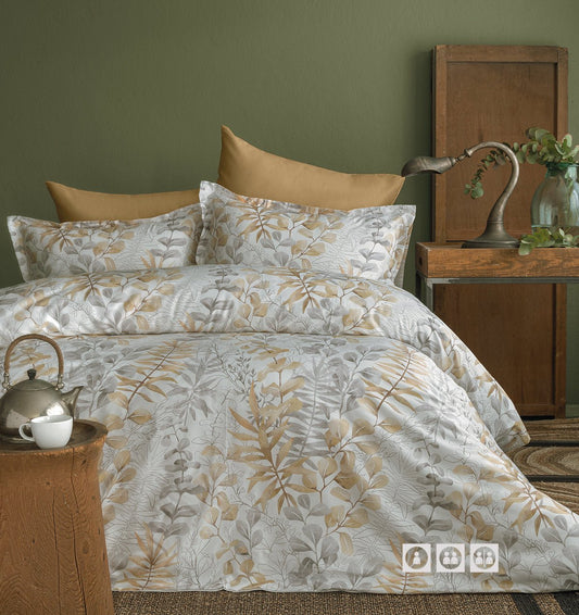 Sateen bedding set OCCALE BEIGE - HomeFashion