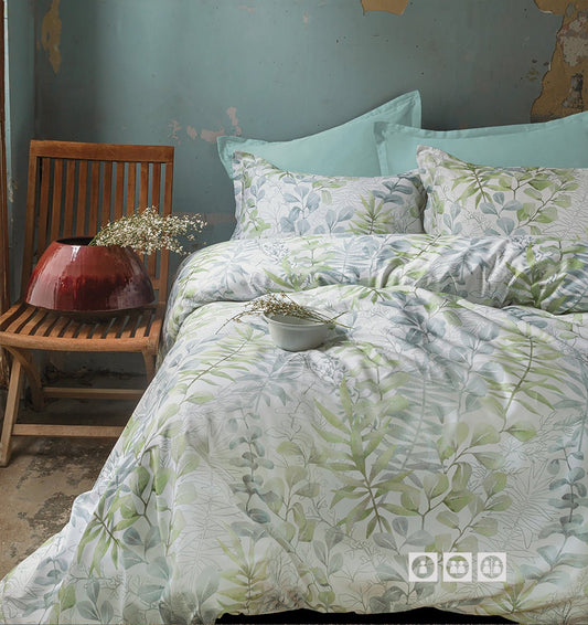 Sateen bedding set OCCALE GREEN - HomeFashion