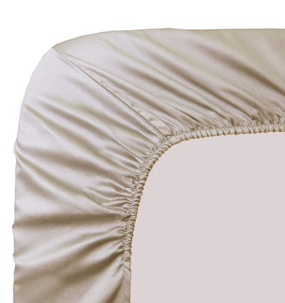 Satin bottom fitted sheet AVA UNI LIN - HomeFashion