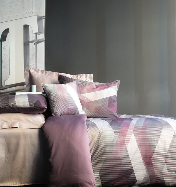 Satiin voodipesukomplekt HELIX PURPLE - HomeFashion