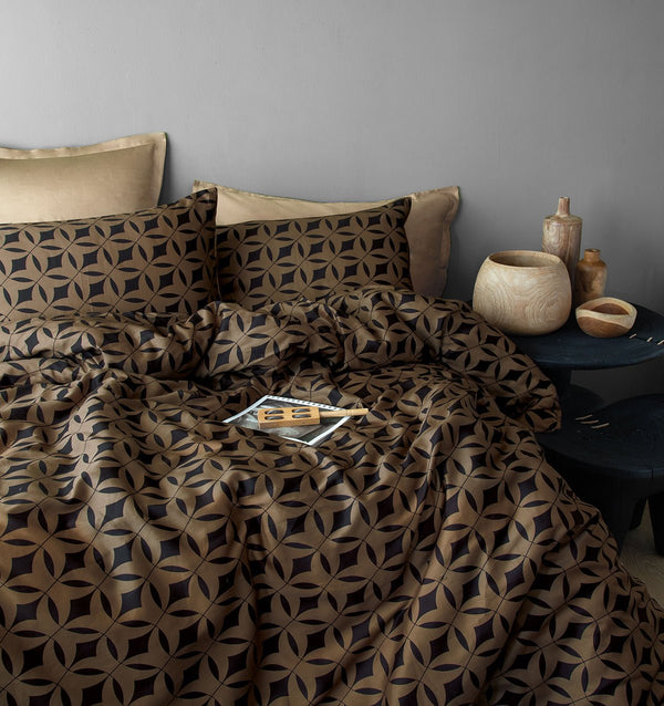 Satin bedding set MONDO GOLD - HomeFashion