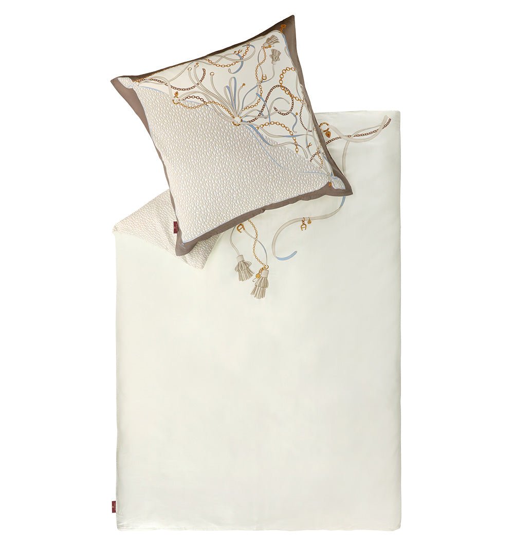 Satin Debbie Creme Bedding Ivory Aigner
