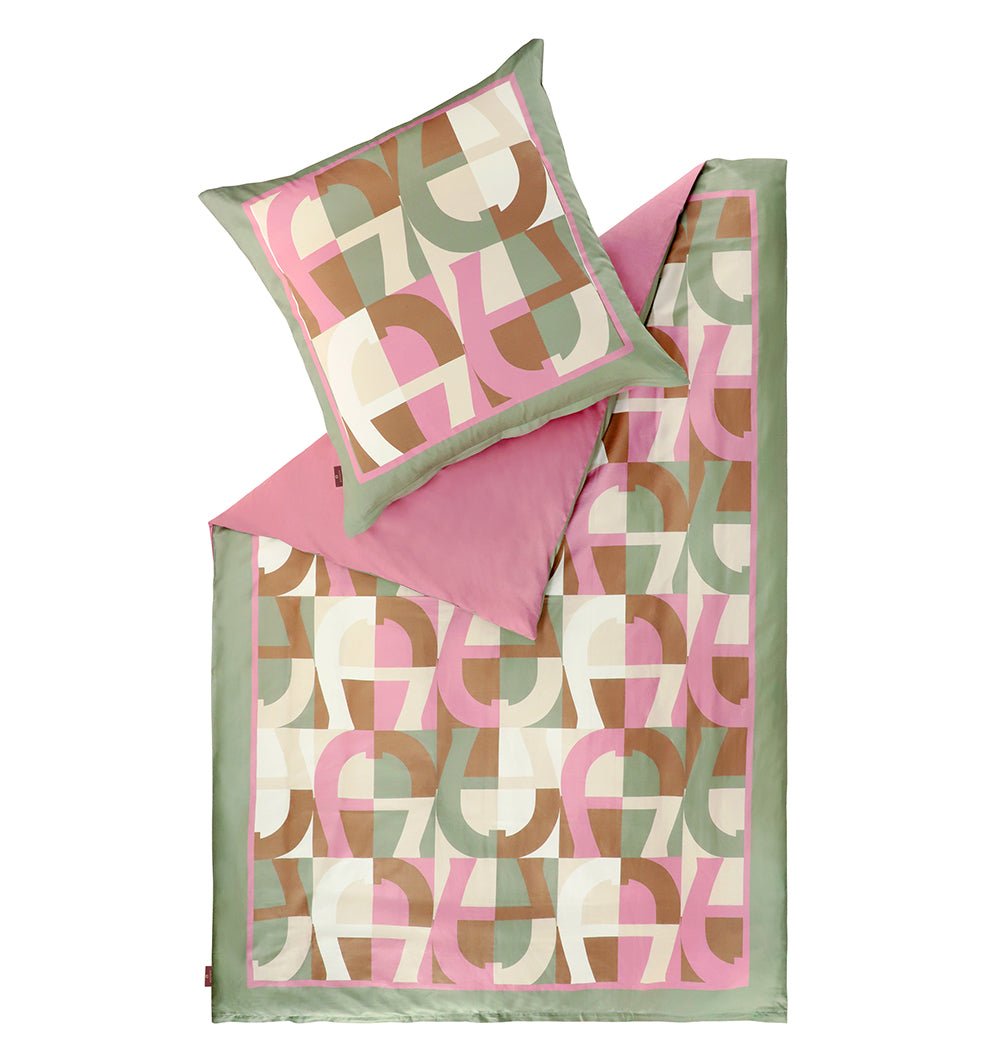 Satin Dora bedding Green Aigner - HomeFashion