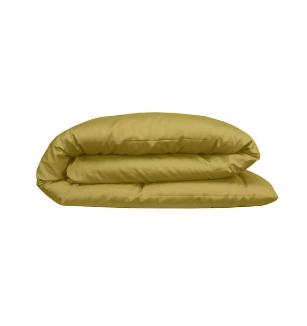 Satin duvet cover AVA UNI CURRY - HomeFashion