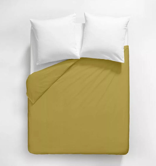 Satin duvet cover AVA UNI CURRY - HomeFashion