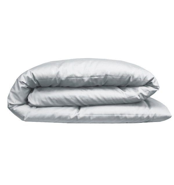 Satin duvet cover AVA UNI GLACIER - HomeFashion