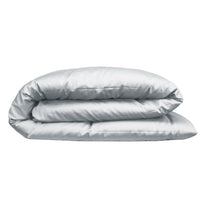 Satin duvet cover AVA UNI GLACIER - HomeFashion
