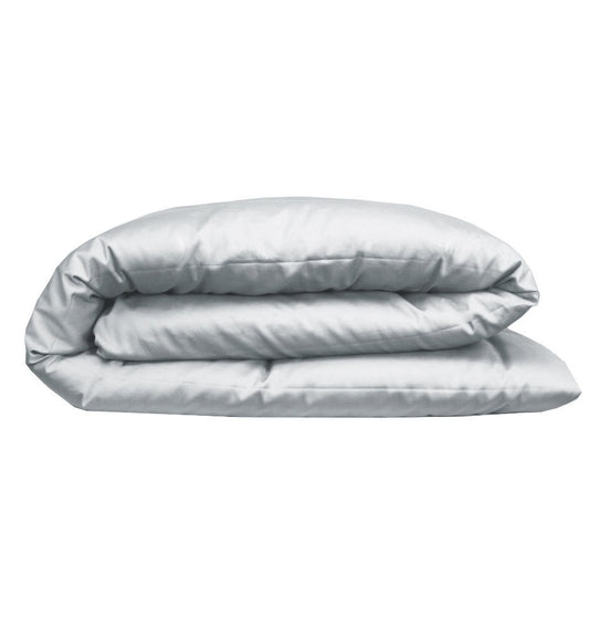 Satin duvet cover AVA UNI GLACIER - HomeFashion