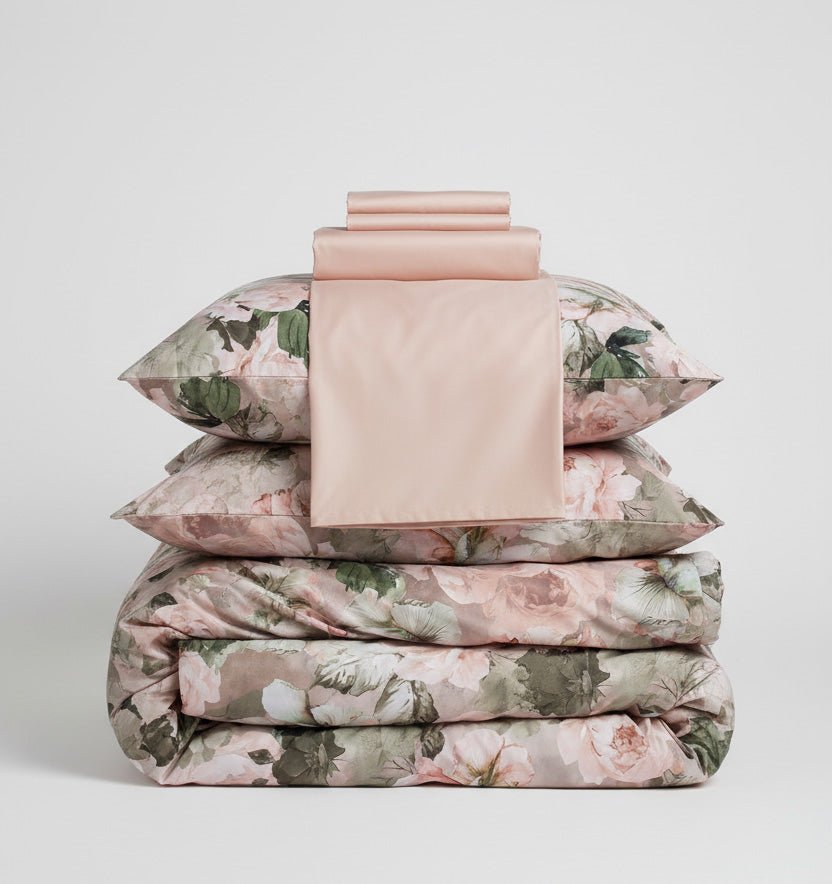 Satin Duvet Cover Set ROSIERE - HomeFashion