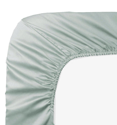 Satin bottom fitted sheet AVA UNI MINT - HomeFashion