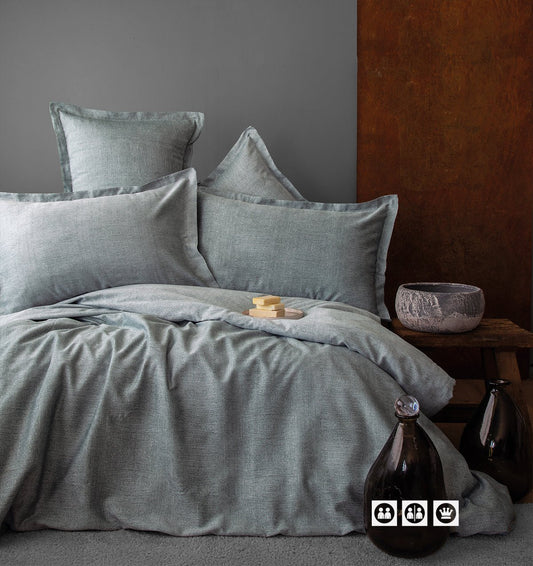 Tencel™️ JAQUARD bedding set OYSTER - HomeFashion