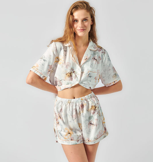 Tencel pyjama short set DOUCE - HomeFashion