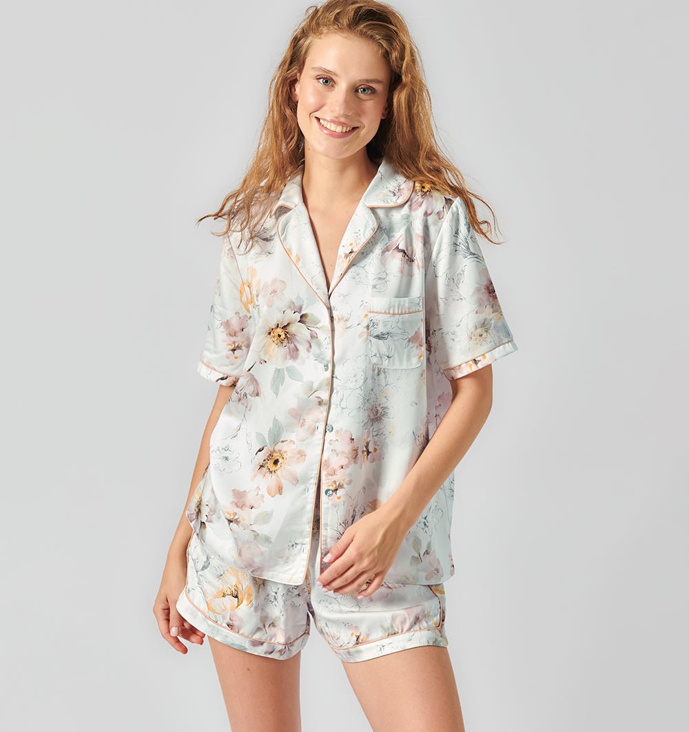 Tencel pyjama short set DOUCE - HomeFashion