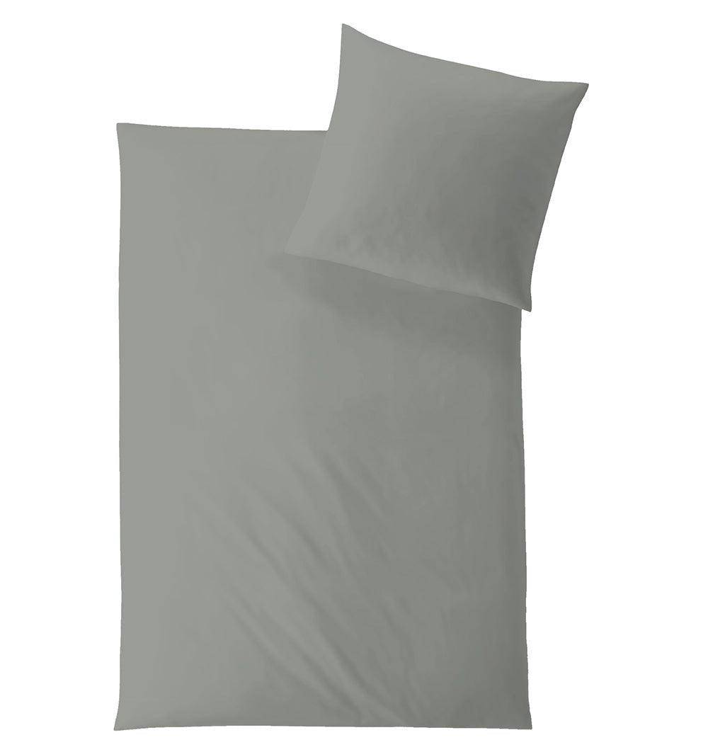 Tencel Satin Duvet Cover UNI DUSTY GREEN - HomeFashion