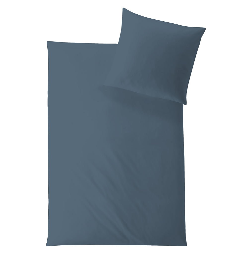 Tencel Satin Duvet Cover UNI PETROL - HomeFashion