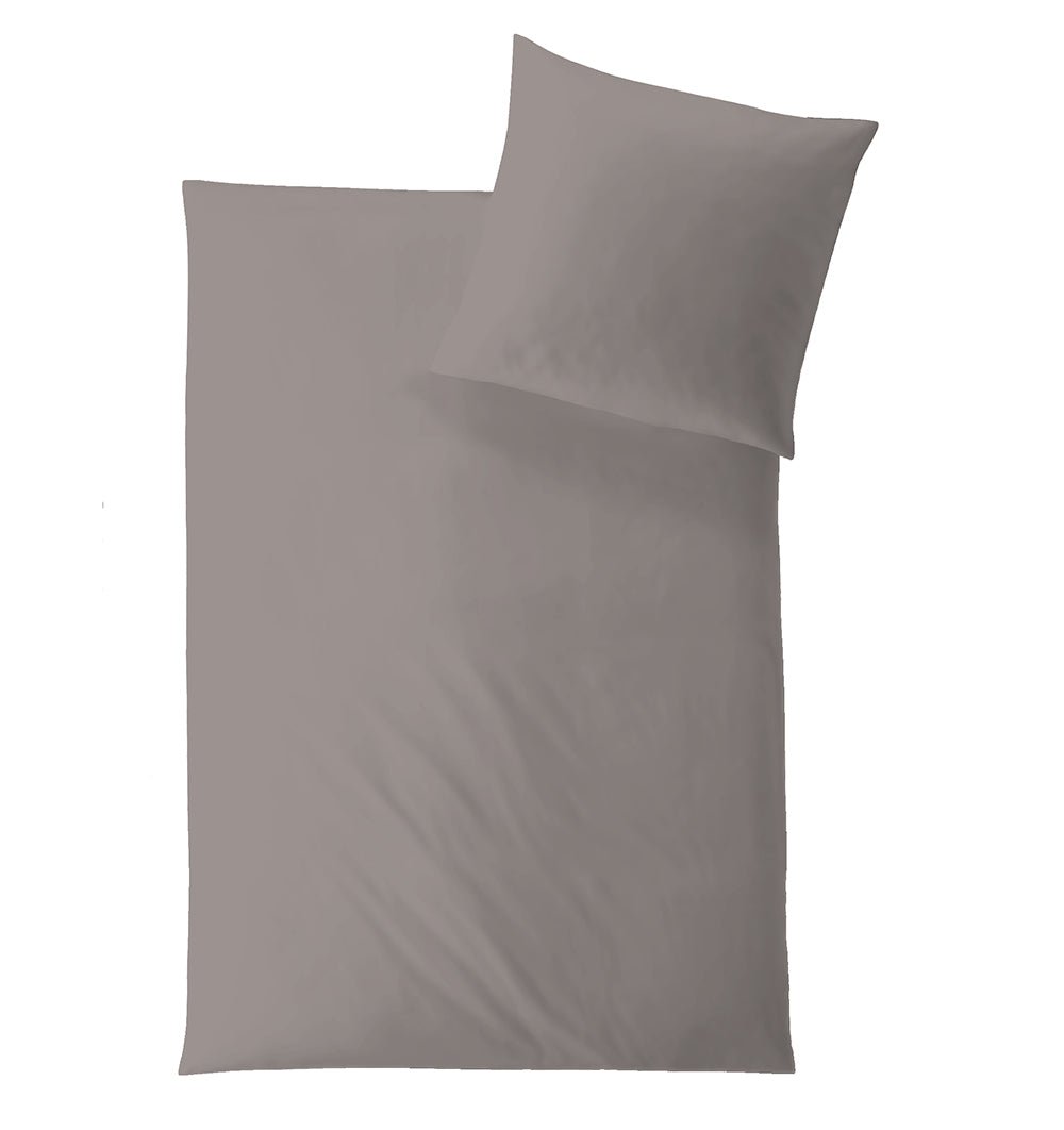 Tencel Satin Duvet Cover UNI TAUPE - HomeFashion