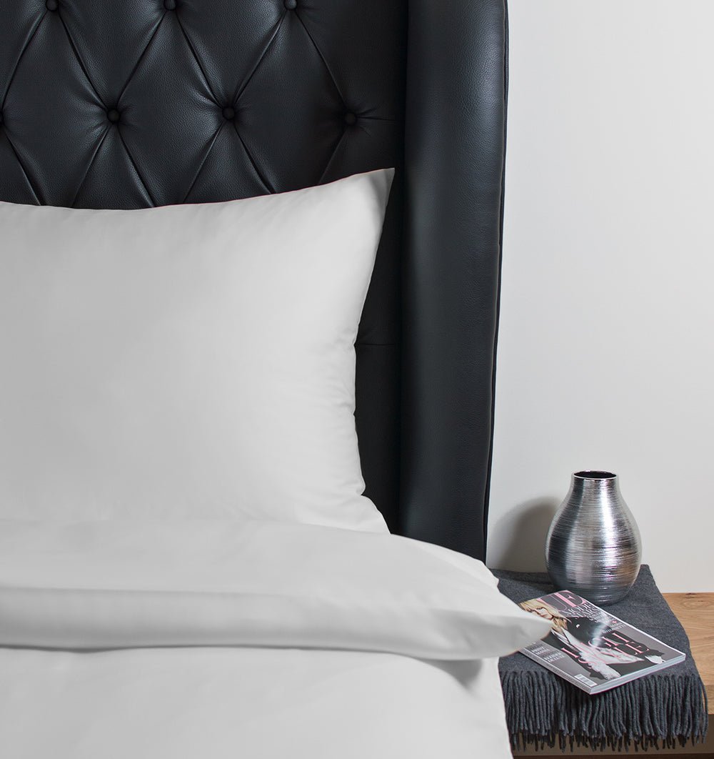 Tencel Satin Duvet Cover UNI WHITE - HomeFashion