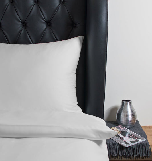 Tencel Satin Duvet Cover UNI WHITE - HomeFashion