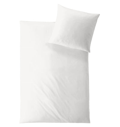 Tencel Satin Duvet Cover UNI WHITE - HomeFashion