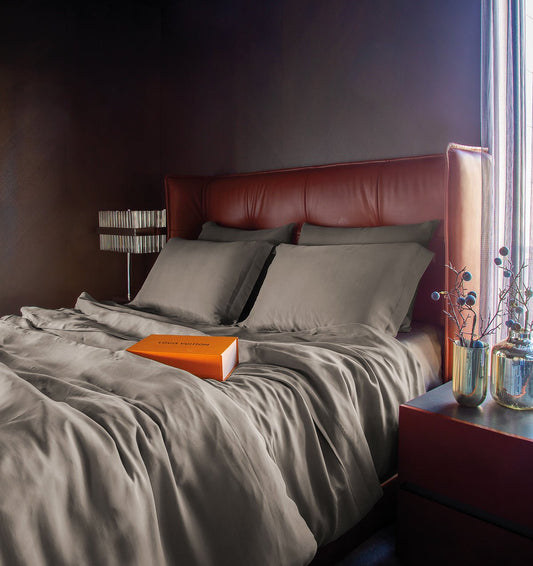 Vegan Silk bedding set JADE VISION - HomeFashion