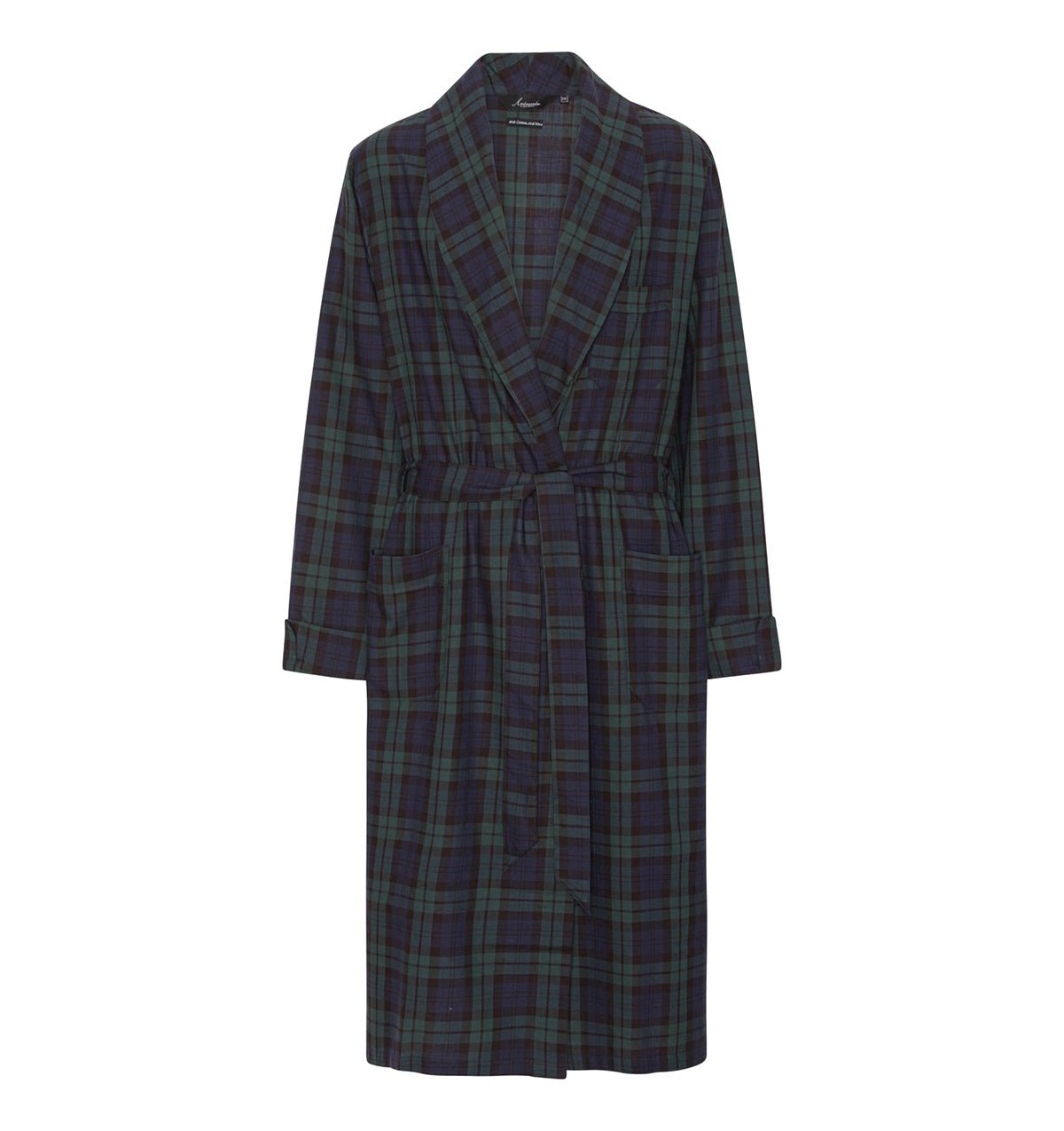 Wool mix dressing gown SQUARES - HomeFashion